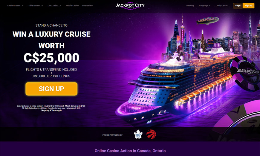 Jackpot City Casino Homepage